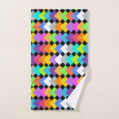 Neon Diamonds Bad Handdoek (Handdoek)