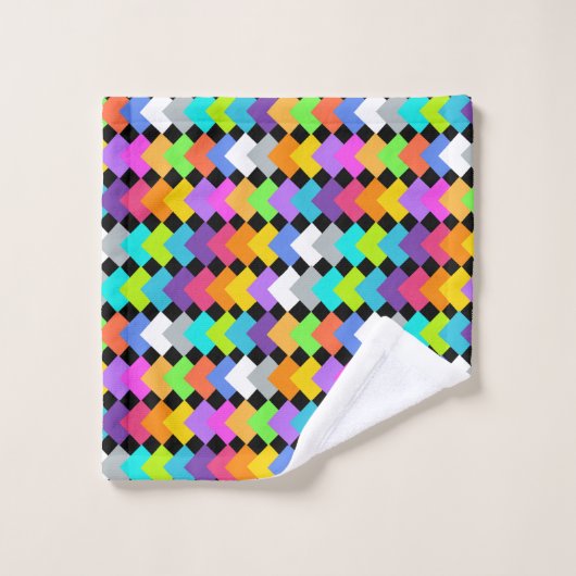 Neon Diamonds Bad Handdoek (Wasdoekje)