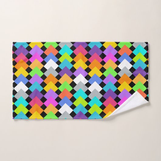 Neon Diamonds Bad Handdoek (Handdoek)
