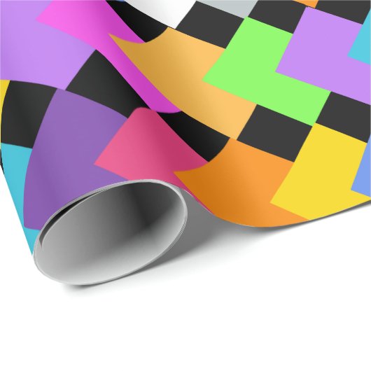 Neon Diamonds Cadeaupapier (Rol Hoek)