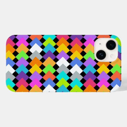 Neon Diamonds Case-Mate iPhone Case (Achterkant (horizontaal))