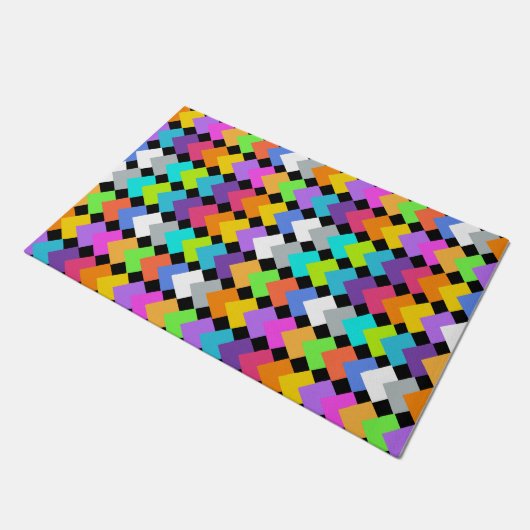 Neon Diamonds Deurmat (Schuin)