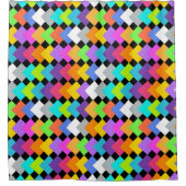 Neon Diamonds Douchegordijn (Voorkant)