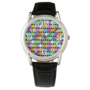 Neon Diamonds Horloge