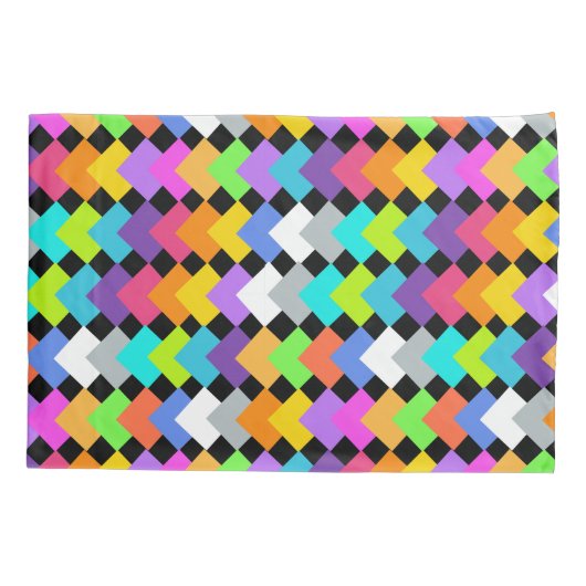 Neon Diamonds Kussensloop (Achterkant)