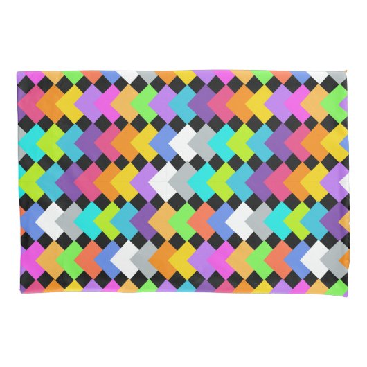 Neon Diamonds Kussensloop (Voorkant)