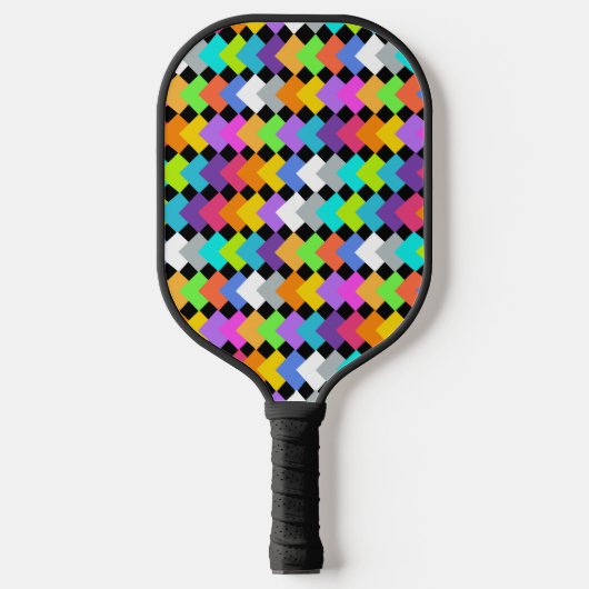 Neon Diamonds Pickleball Paddle (Voorkant)
