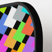 Neon Diamonds Pickleball Paddle (Links Detail)