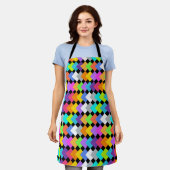 Neon Diamonds Schort (Gedragen)