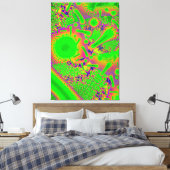 Neon Dichroic Psychedelic Canvas Afdruk (Insitu (Slaapkamer))
