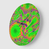 Neon Dichroic Psychedelic Grote Klok (Hoek)