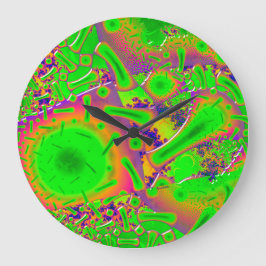 Neon Dichroic Psychedelic Grote Klok