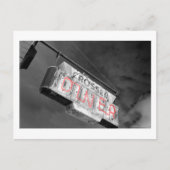 Neon  Diner Sign Briefkaart (Voorkant)