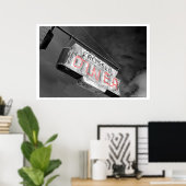 Neon Diner Sign Poster (Thuiskantoor)