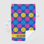 🏐 Neon Dink Dot Pouch Golfhanddoek (Insitu)
