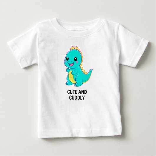 Neon Dino Kawaii – Cute and Cuddly (Voorkant)