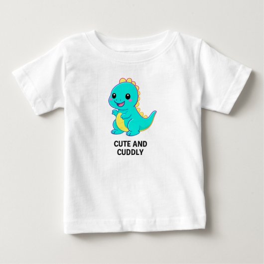 Neon Dino Kawaii – Schattig en Aaiend (Voorkant)