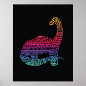 Neon Dino Poster 1 (Voorkant)