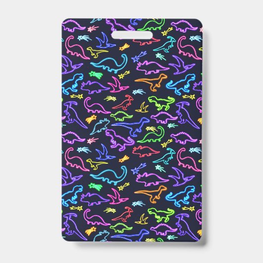 Neon Dinosauriërs Badge (Voorzijde)