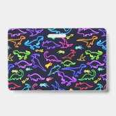 Neon Dinosaurs Badge (Back)