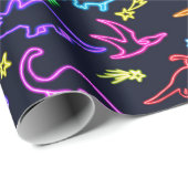 Neon Dinosaurs Cadeaupapier (Rol Hoek)