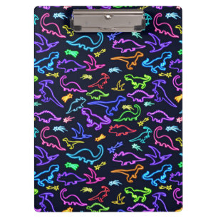 Neon Dinosaurs Klembord