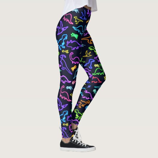Neon Dinosaurs Leggings (Rechts)