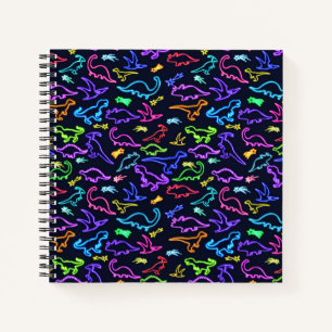 Neon Dinosaurs Notitieboek