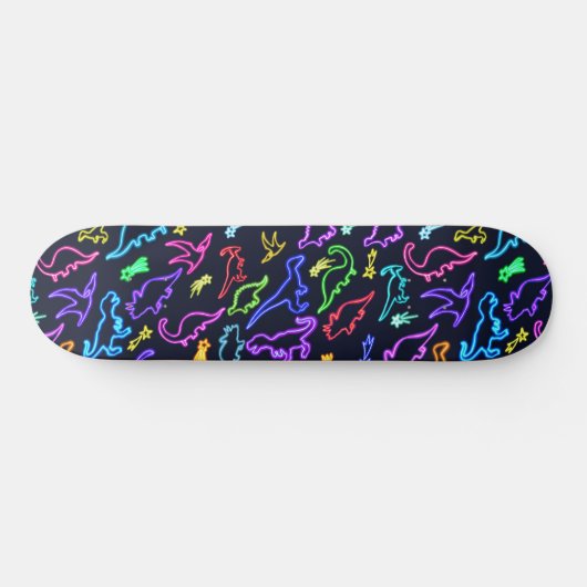 Neon Dinosaurs Persoonlijk Skateboard (Horizontaal)