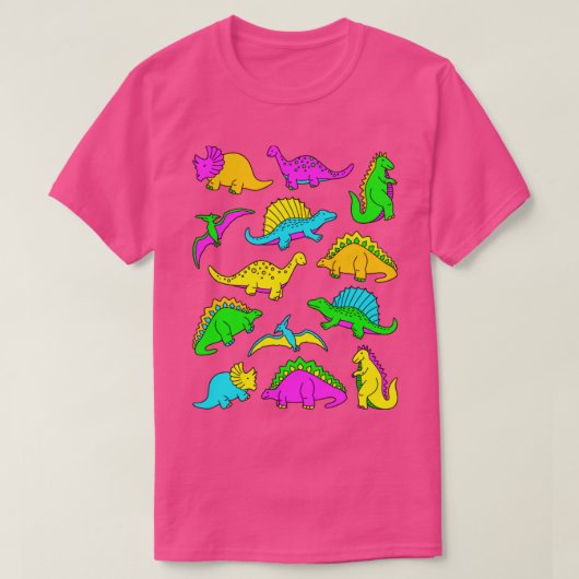 Neon Dinosaurs T-shirt (Design voorkant)