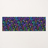 Neon Dinosaurs Yogamat (Achterkant (horizontaal))