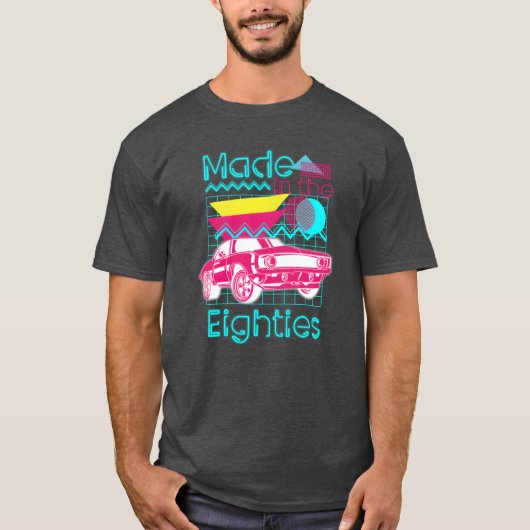 Neon Disco Cassette vriend T-shirt (Voorkant)