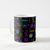 Neon Disco Coffee Mok (Voorkant links)