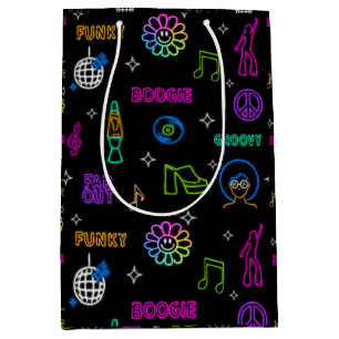 Neon Disco Gift Bag Medium Cadeauzakje