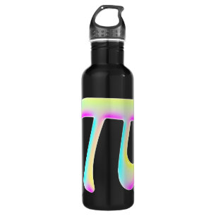 Neon Disco Pi Wiskundige Constante Waterfles