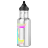 Neon Disco Pi Wiskundige Constante Waterfles (Rechts)