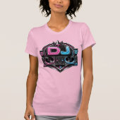 Neon DJ Dames T-Shirt (Voorkant)