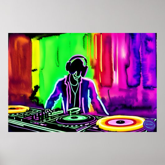 NEON DJ POSTER (Voorkant)