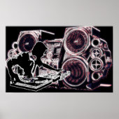 Neon DJ Poster (Voorkant)
