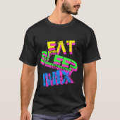 Neon DJ t shirt | Eet een slaapmix (Voorkant)