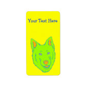 Neon Dog Etiket (Voorkant)