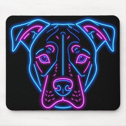 Neon Dog Muismat (Voorkant)