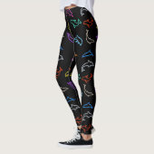 neon dolfijnen - leggings (Links)