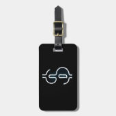 Neon Dollar Sign Bagagelabel (Voorkant verticaal)