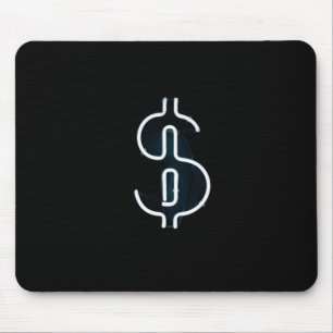 Neon Dollar Sign Muismat