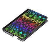 Neon Doodle Art Kindle Fire Folio Case (Schuin)
