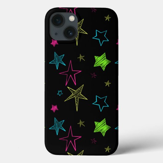 Neon Doodle Stars iPad-luchttas Case-Mate iPhone Case (Achterkant)