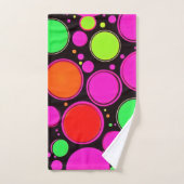 Neon Dot Party Bad Handdoek (Handdoek)