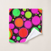 Neon Dot Party Bad Handdoek (Wasdoekje)