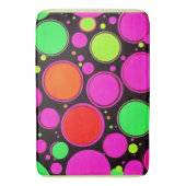 Neon Dot Party Badmat (Voorkant Verticaal)